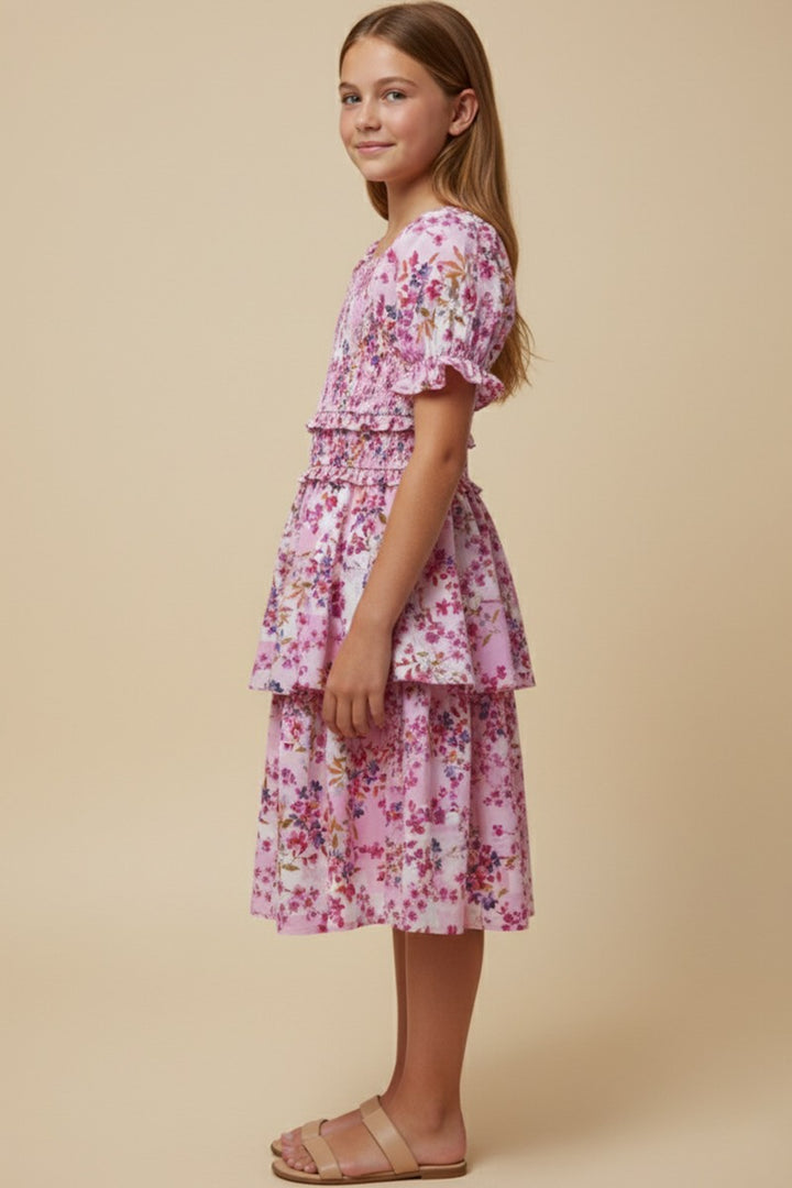Kayda Floral Dress, Tween