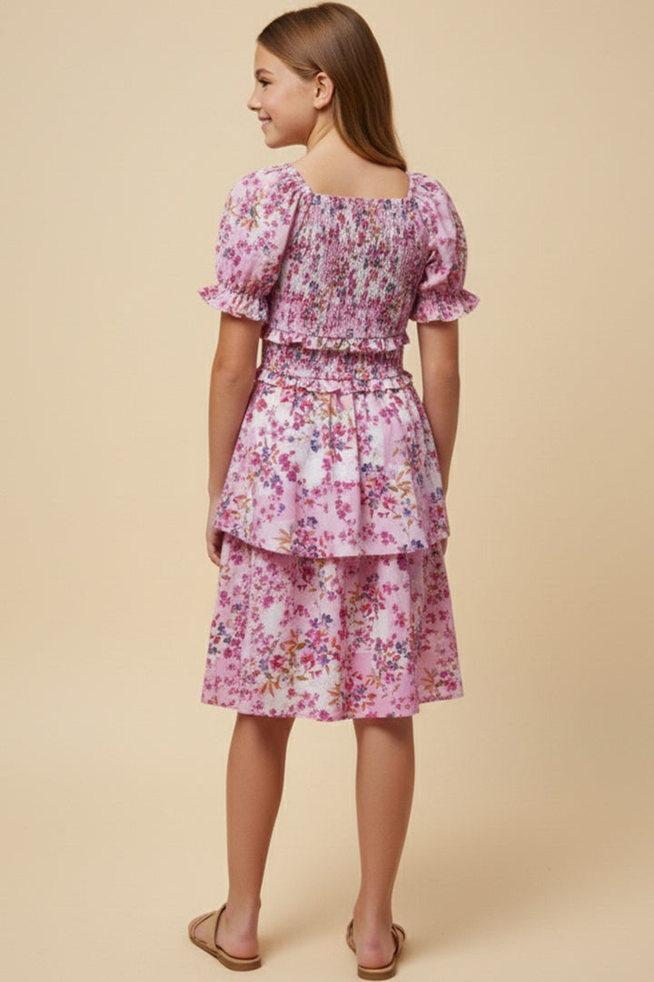 Kayda Floral Dress, Tween