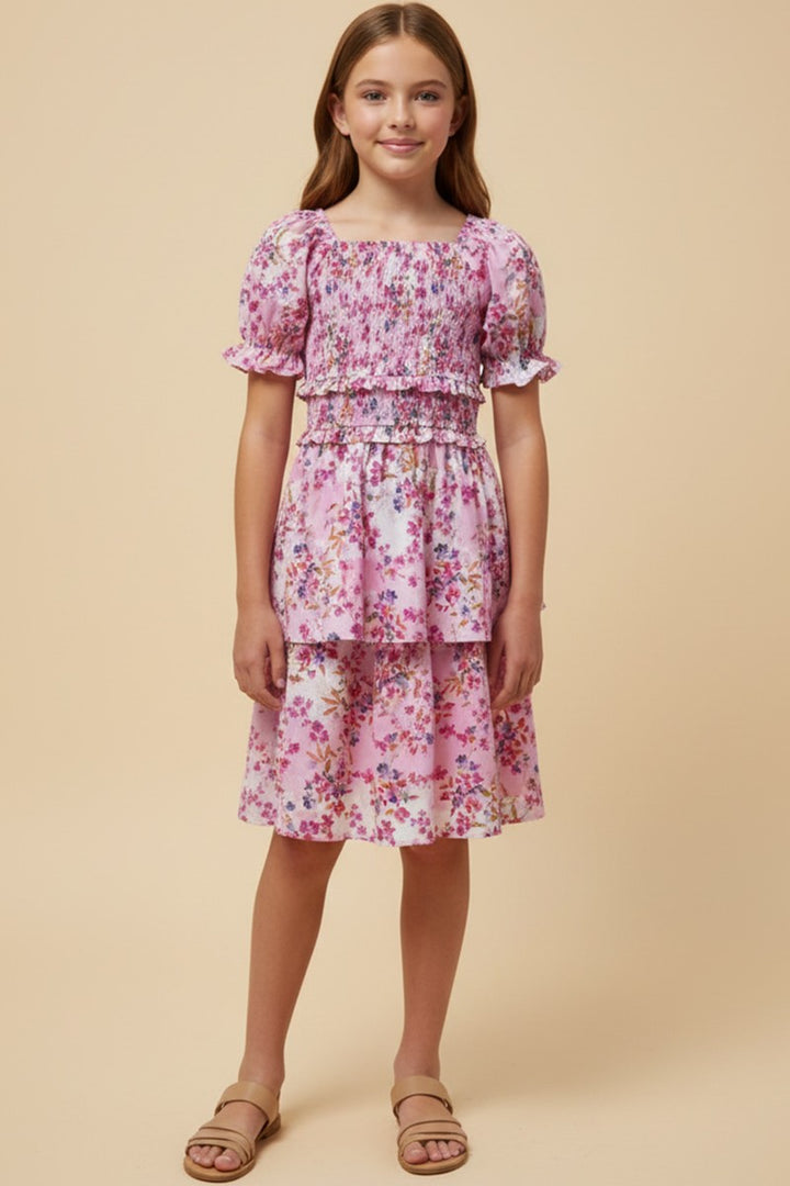 Kayda Floral Dress, Tween