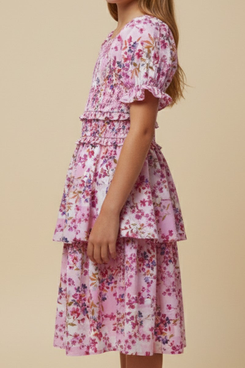 Kayda Floral Dress, Tween
