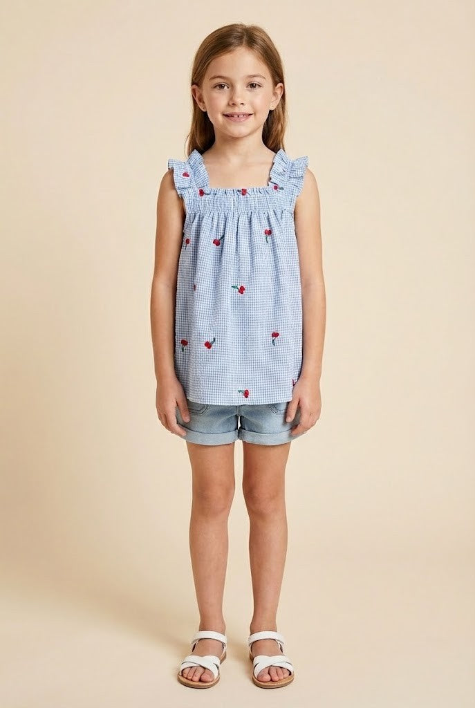 Analise Ruffle Strap Tank, Tween