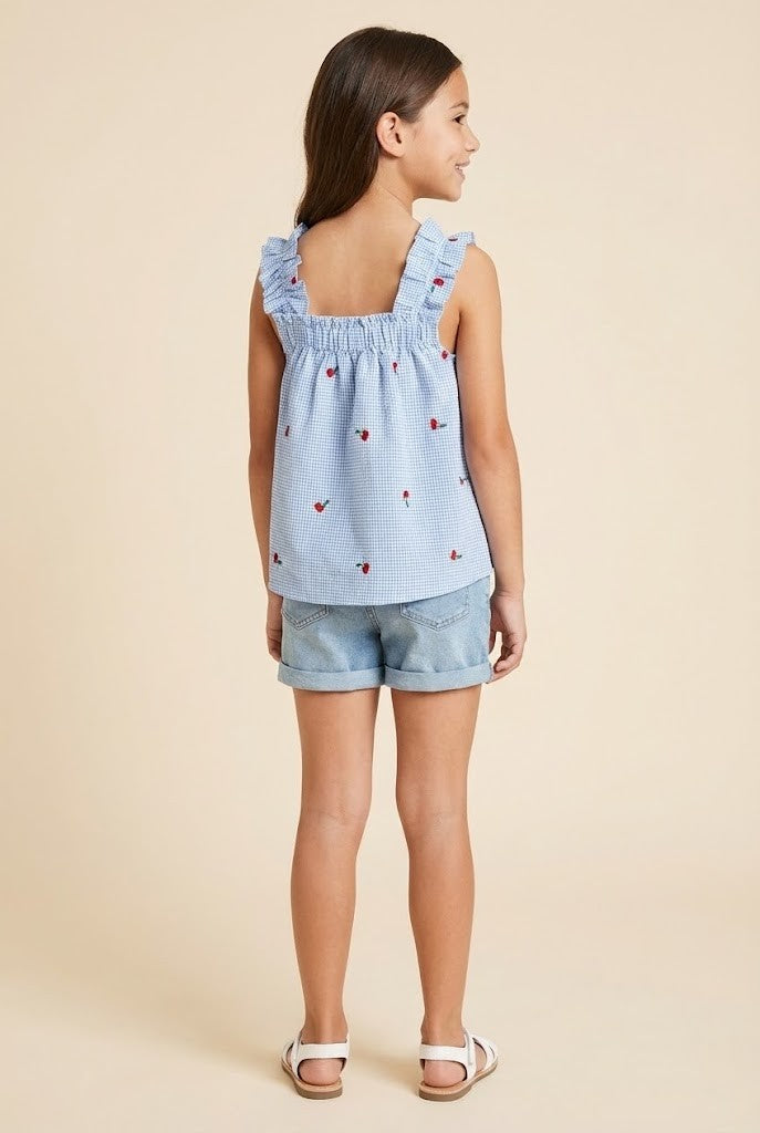 Analise Ruffle Strap Tank, Tween
