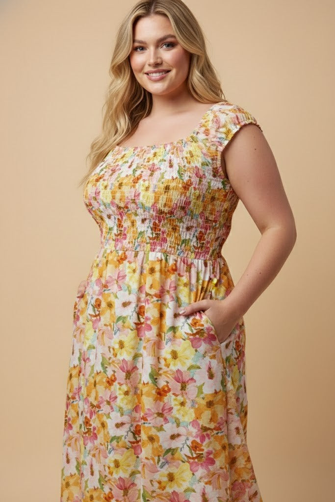 Spring Time Happiness Midi, Curvy