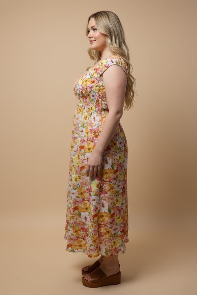 Spring Time Happiness Midi, Curvy