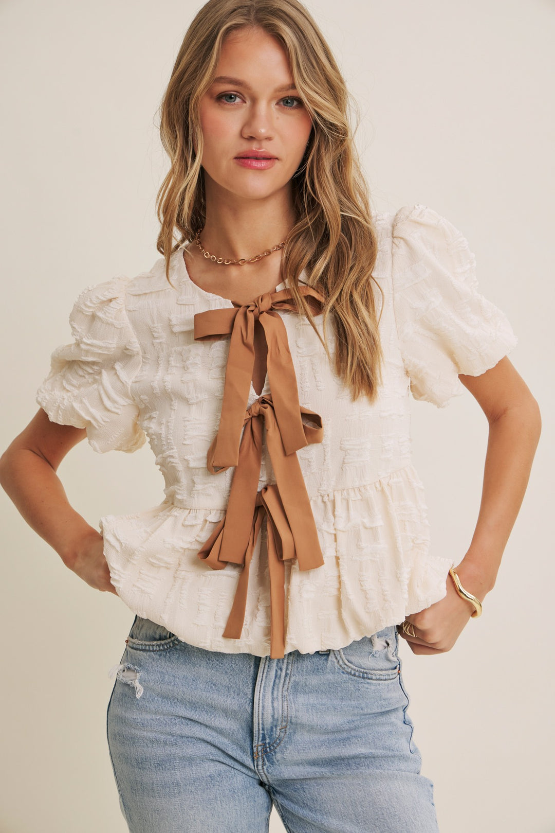 Be Romantic Bow Top