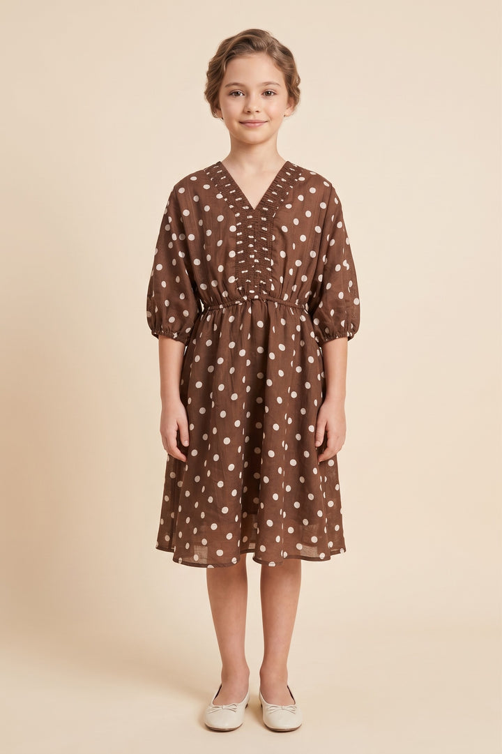 Dolly Polka Dot Dress, Tween