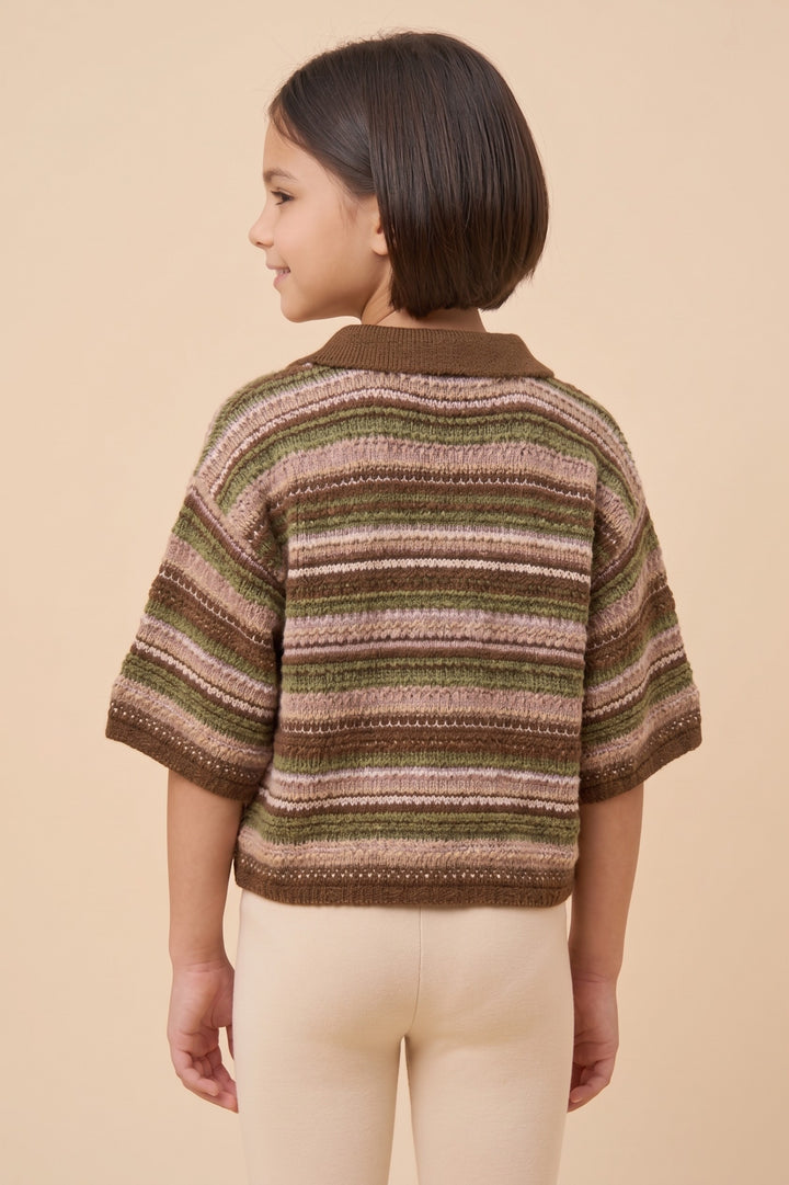 Amber Sweater Knit Top, Tween