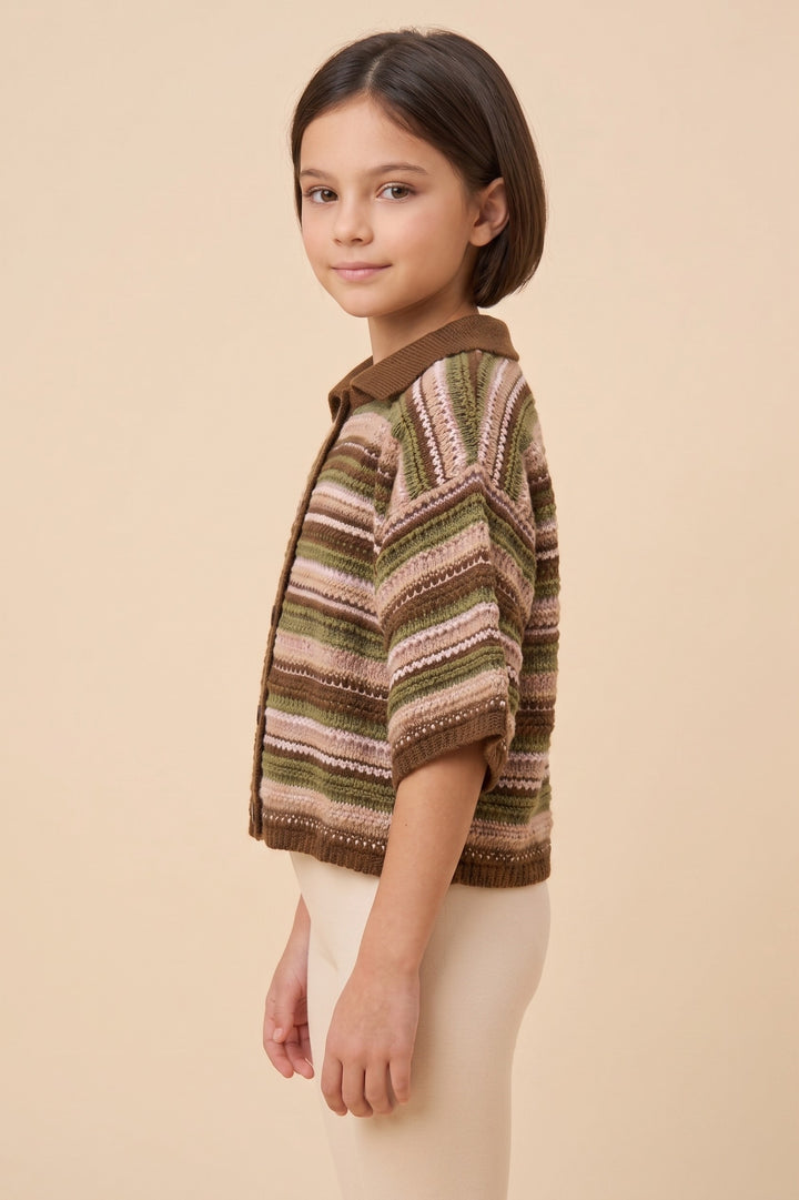 Amber Sweater Knit Top, Tween