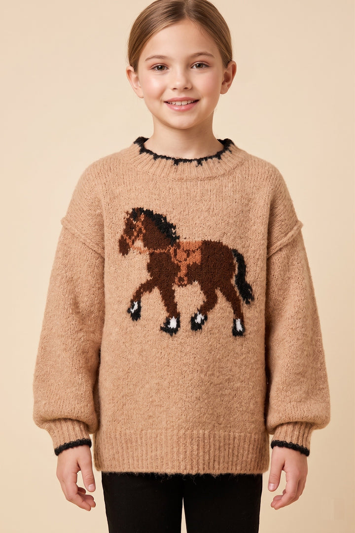 Clarissa Horse Sweater, Tween