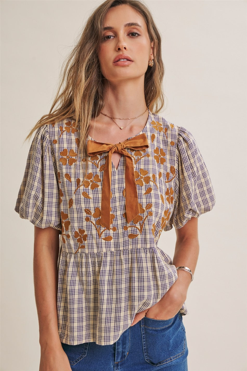 On The Ranch Babydoll Top