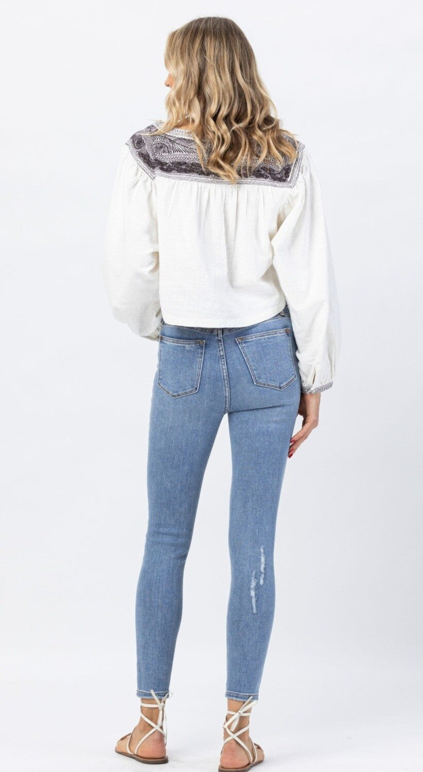 Judy Blue Keep Going HW Tummy Control Skinny CURVY