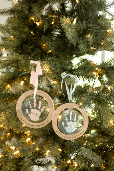 Mud Pie Acrylic Handprint Ornament