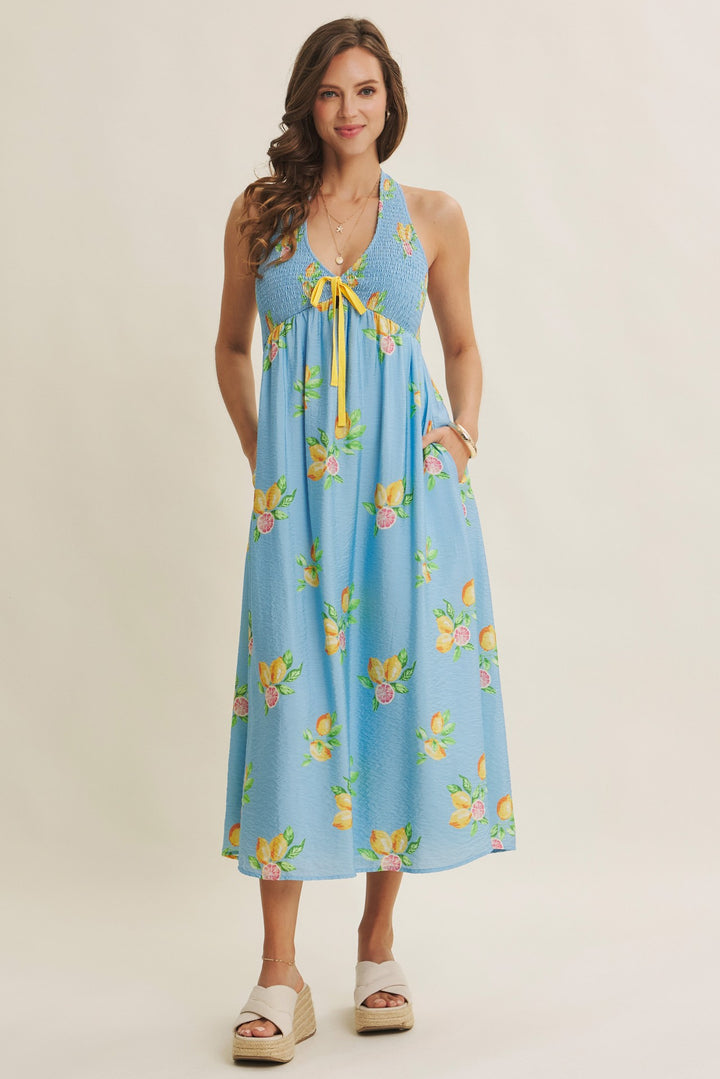 Amalfi Coast Vibe Lemon Midi