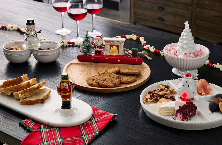 Mud Pie Christmas LED Sitters