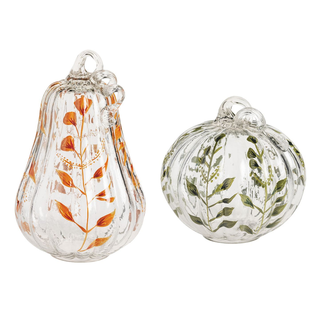 Mud Pie Paint Glass Pumpkin Sitter