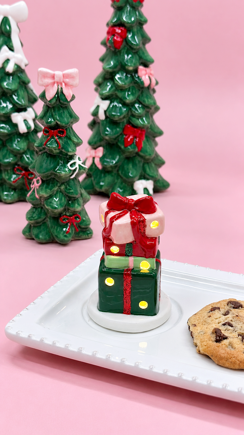 Mud Pie Christmas LED Sitters