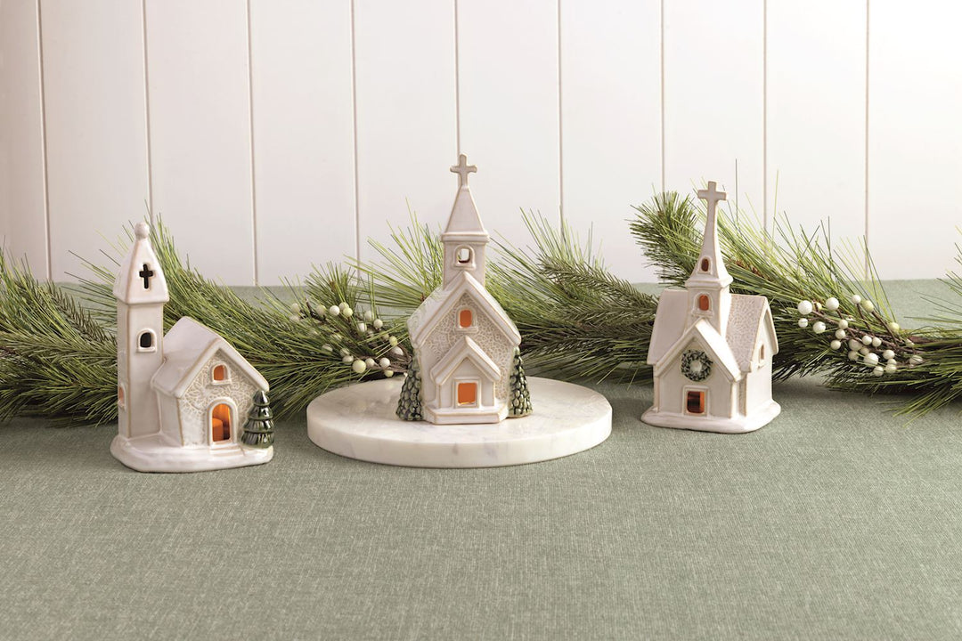 Mud Pie Pressed Lace Church Sitter