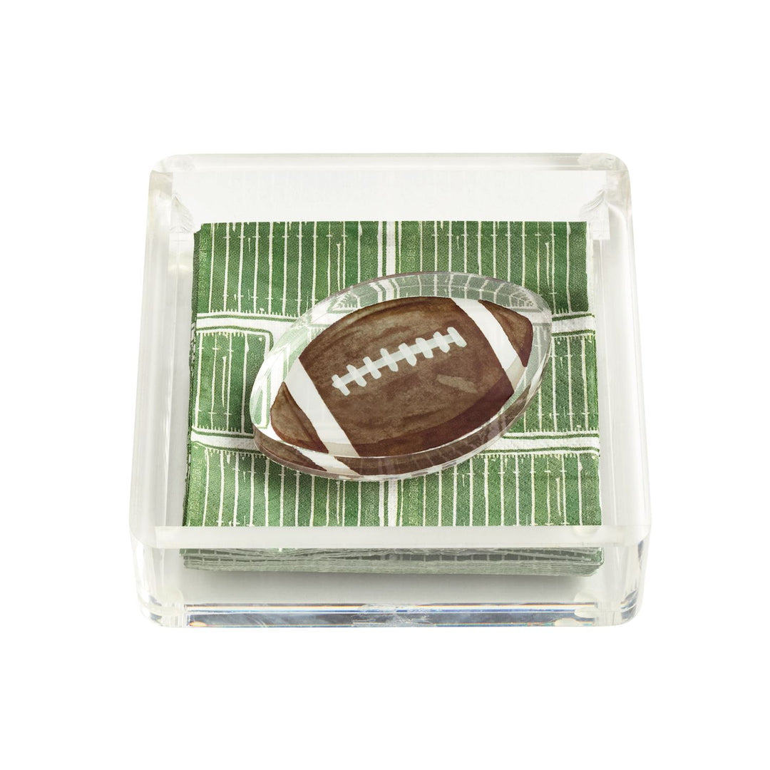 Mud Pie Football Napkin Weight Set