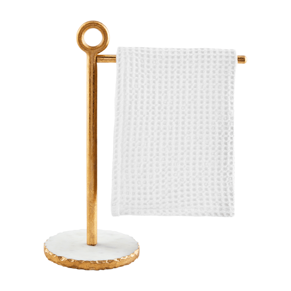 Mud Pie Gold Tea Towel Stand