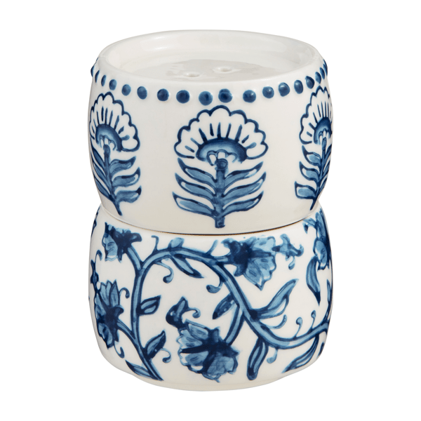 Mud Pie Block Print Salt And Pepper Set