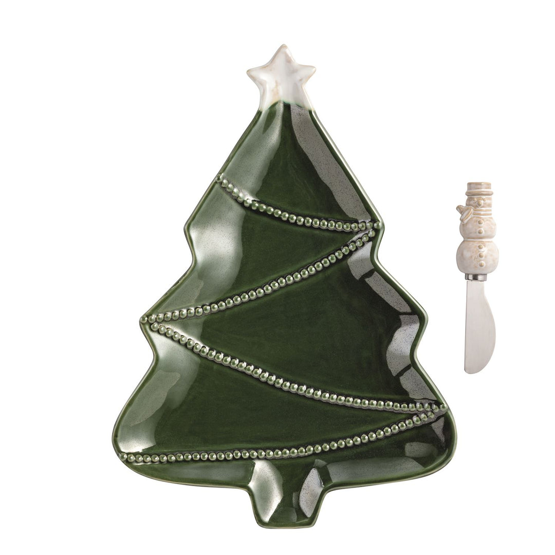 Mud Pie Reactive Tree Platter Set