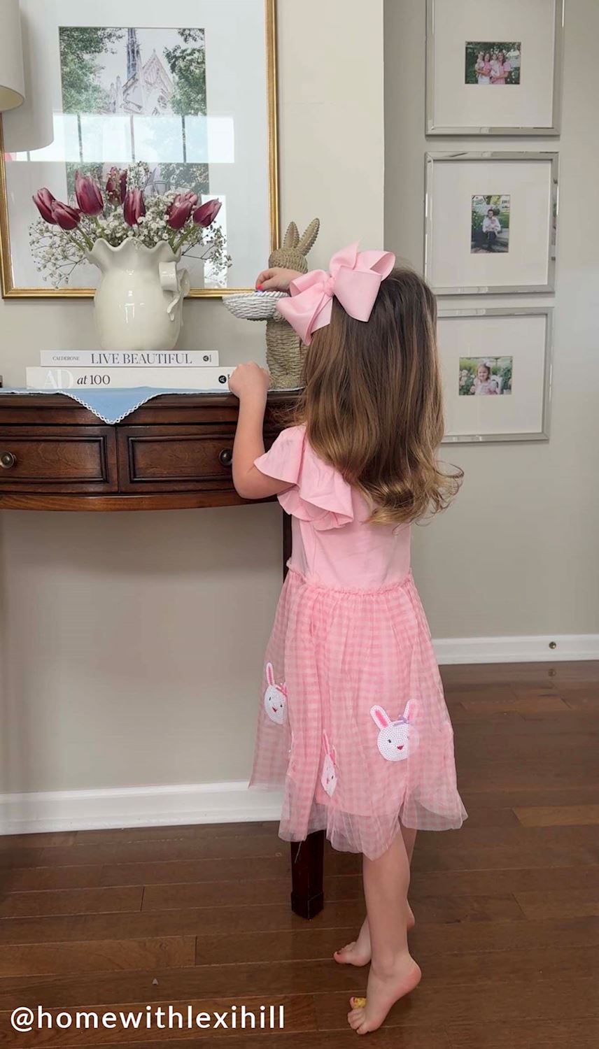 Mud Pie Bow Pillar Ceramic Holder