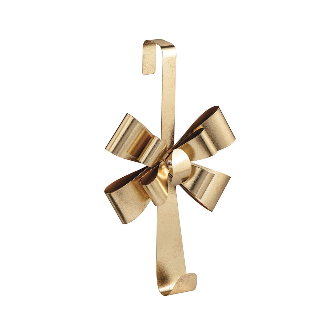 Mud Pie Gold Metal Bow Wreath Holder