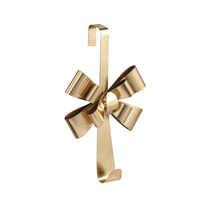 Mud Pie Gold Metal Bow Wreath Holder