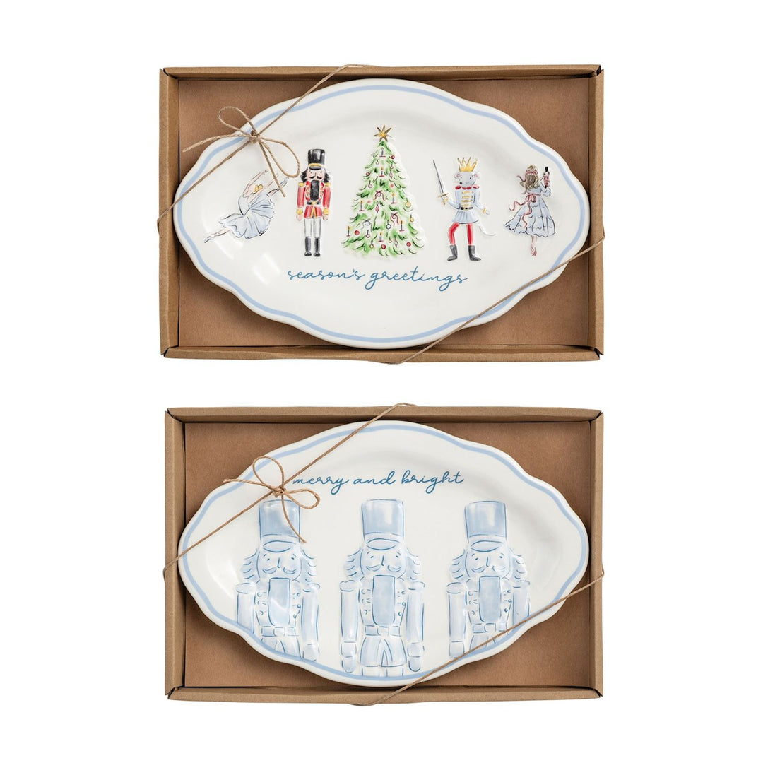Mud Pie Nutcracker Sentiment Trays