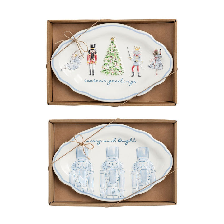 Mud Pie Nutcracker Sentiment Trays