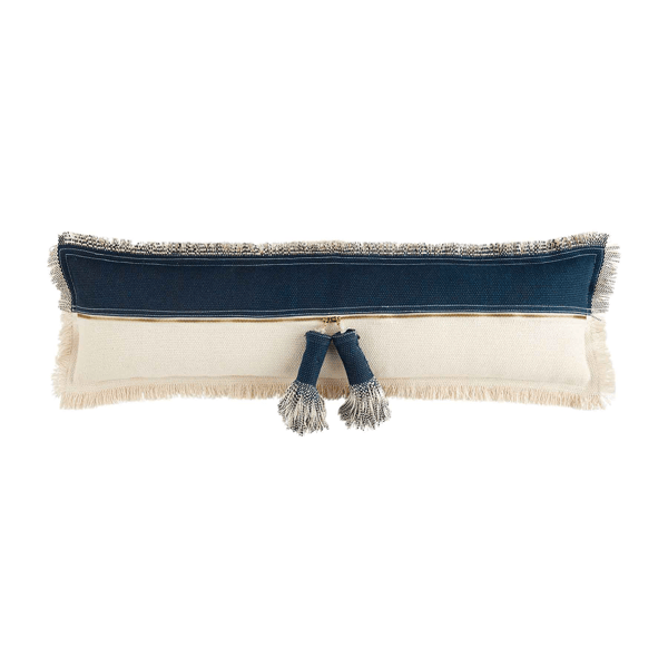 Mud Pie Long Two Tone Dhurrie Pillow