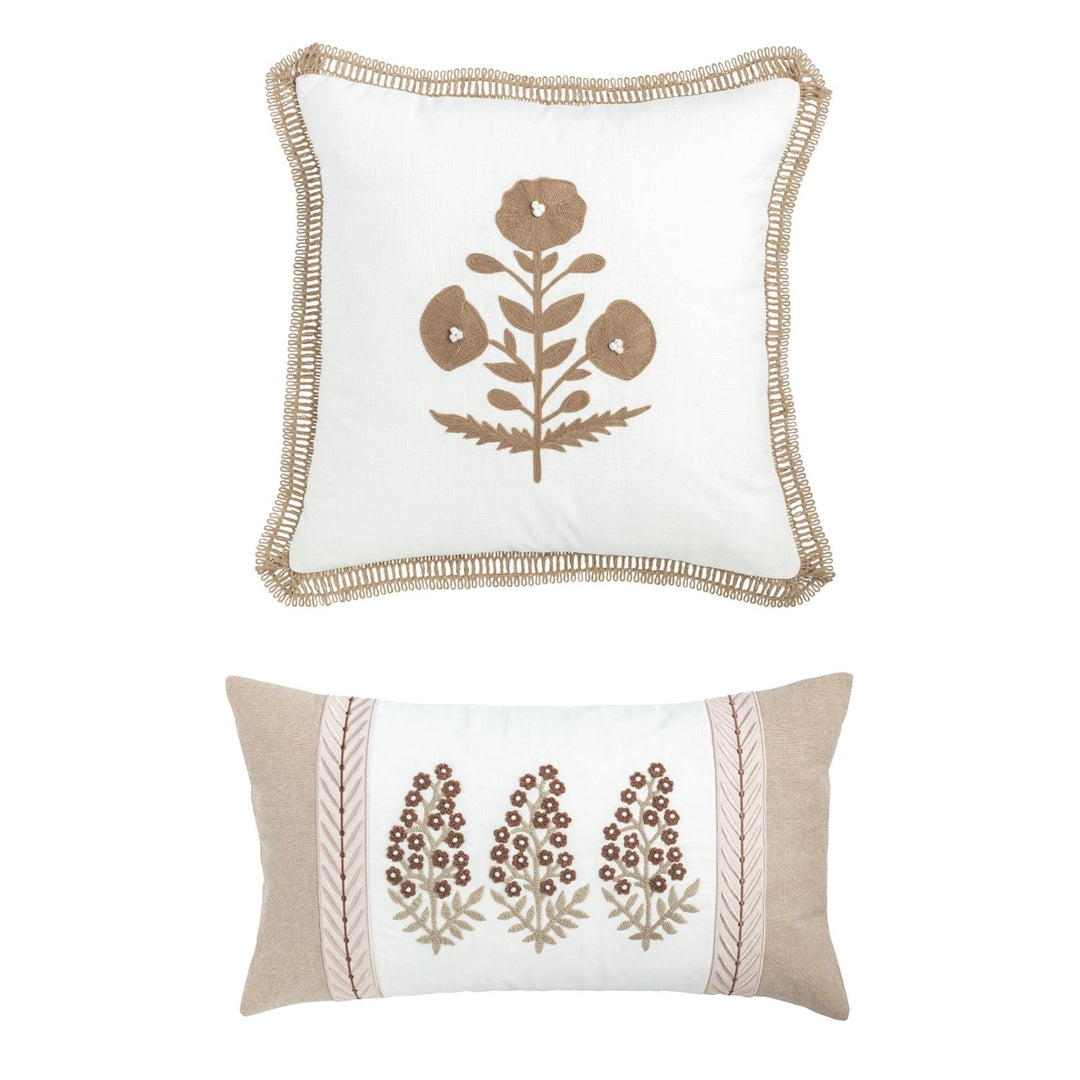 Mud Pie Ribbon Trim Pillow