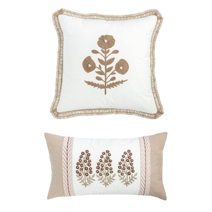 Mud Pie Ribbon Trim Pillow