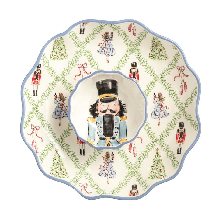 Mud Pie Nutcracker Chip &amp; Dip Set