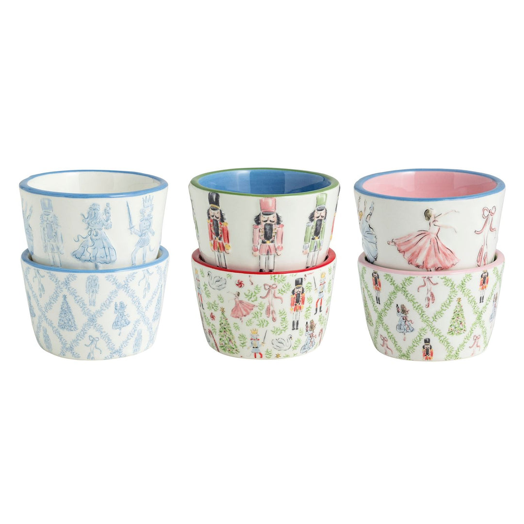 Mud Pie Nutcracker Ramekin Set