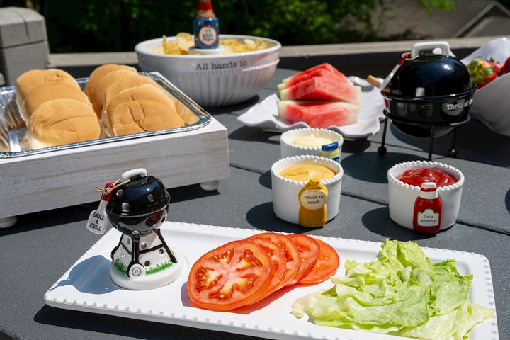 Mud Pie Grill Tidbit Dish Set