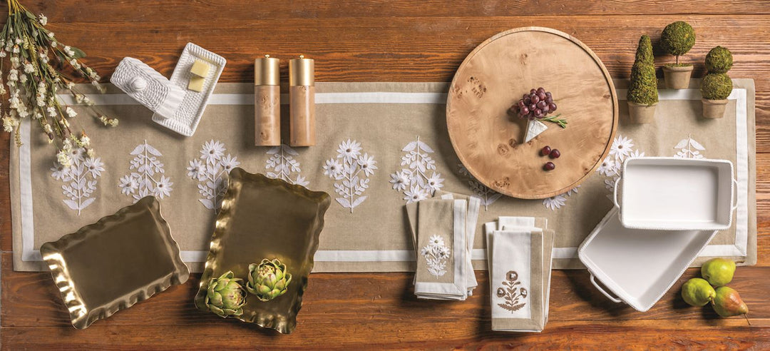Mud Pie Brass Ruffle Tray