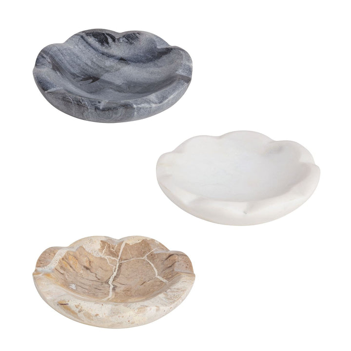 Mud Pie Marble Scallop Dish