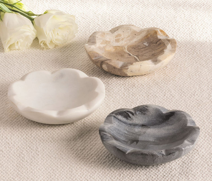 Mud Pie Marble Scallop Dish