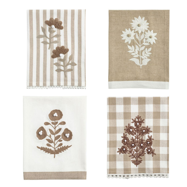 Mud Pie Embroidered Tea Towel