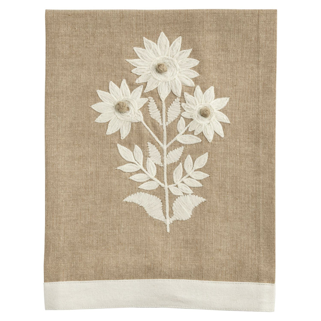 Mud Pie Embroidered Tea Towel