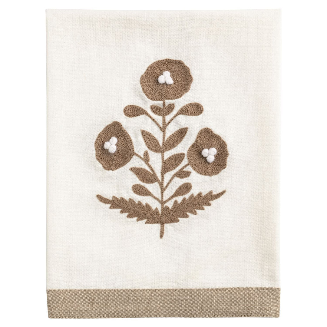 Mud Pie Embroidered Tea Towel