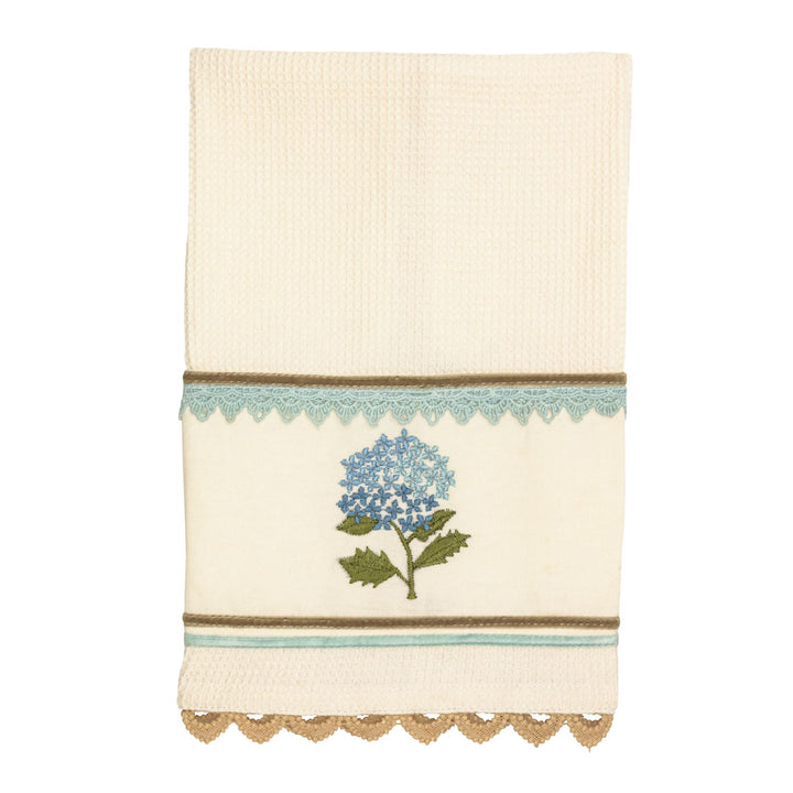 Mud Pie Floral Embroidered Waffle Towels