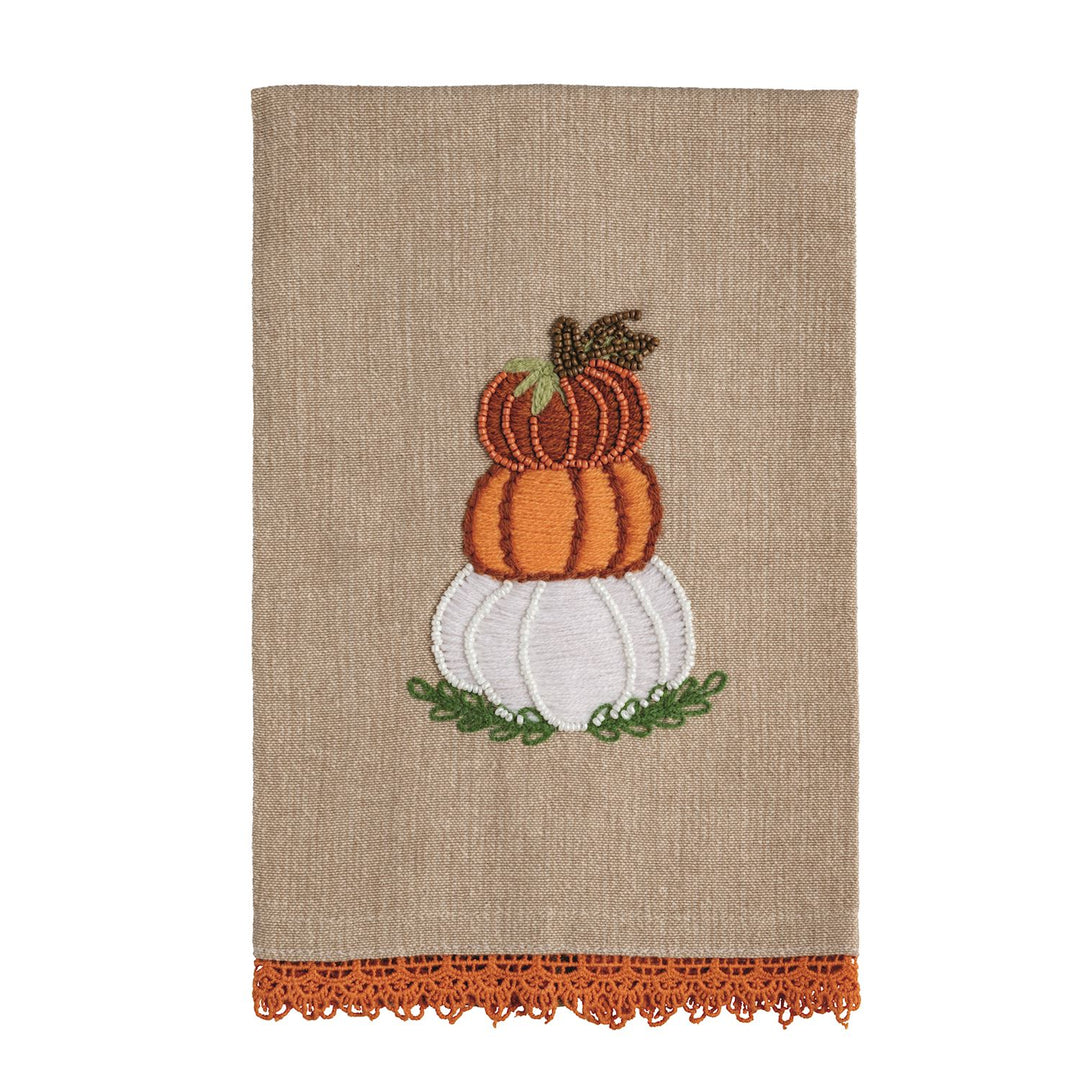 Mud Pie Bead Embroidered Gather Towel