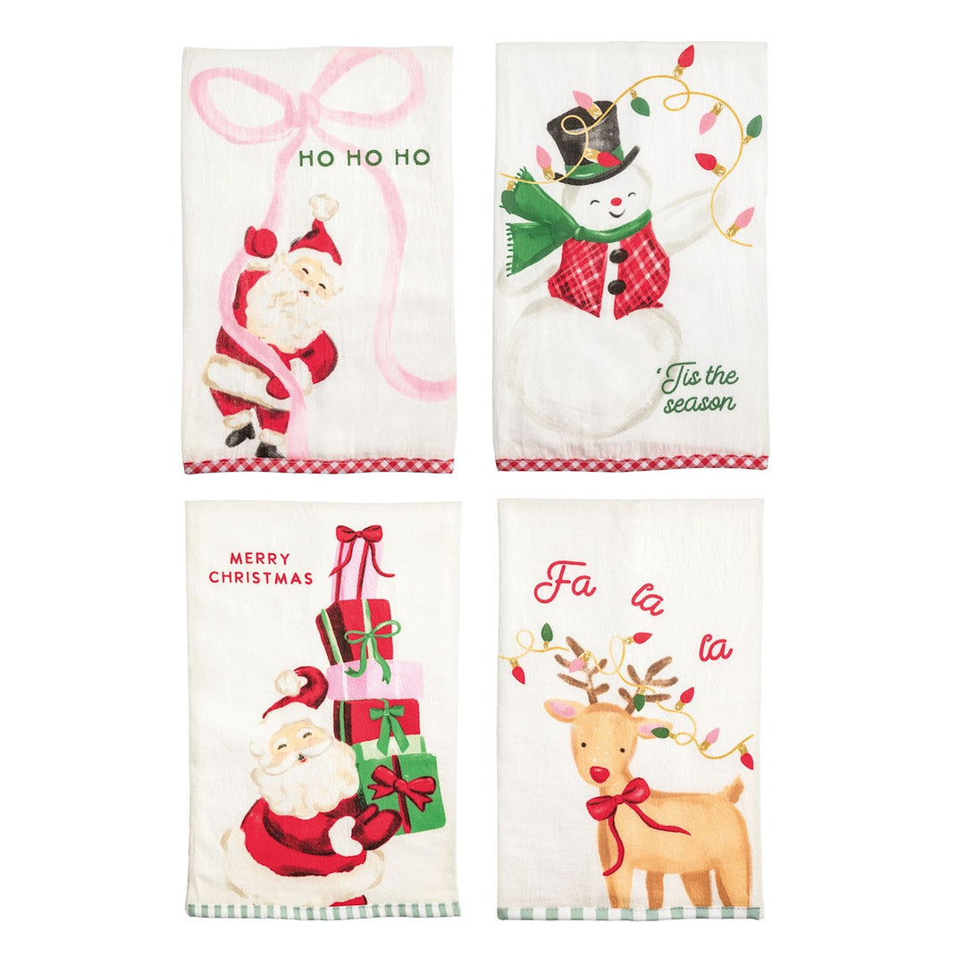 Mud Pie Whimsy Christmas Towels