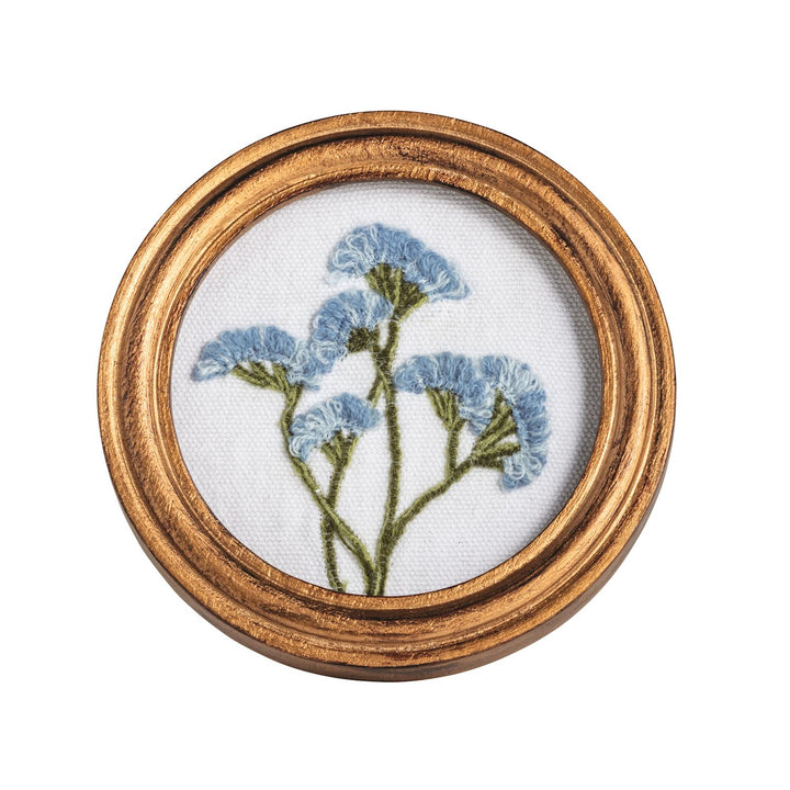 Mud Pie Embroidered Floral Art Frame