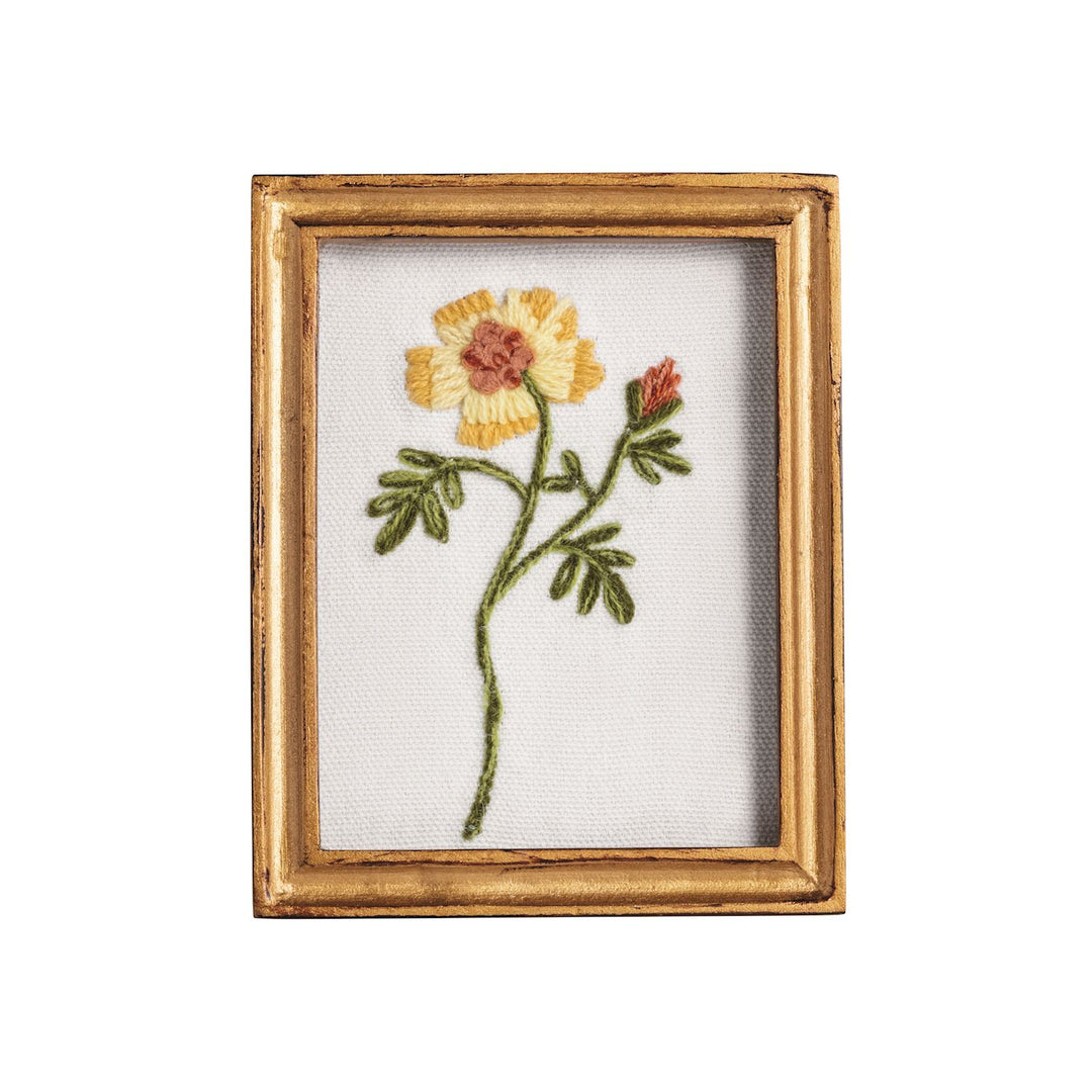 Mud Pie Embroidered Floral Art Frame