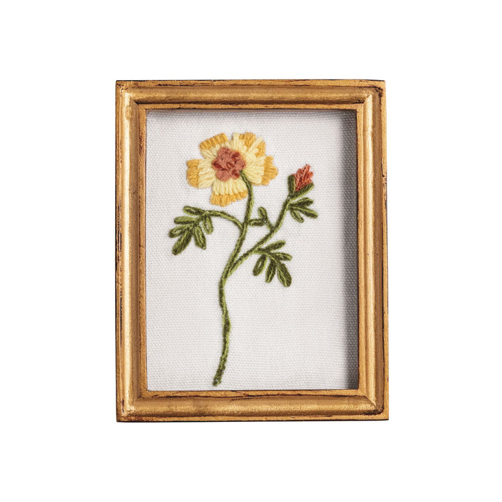 Mud Pie Embroidered Floral Art Frame