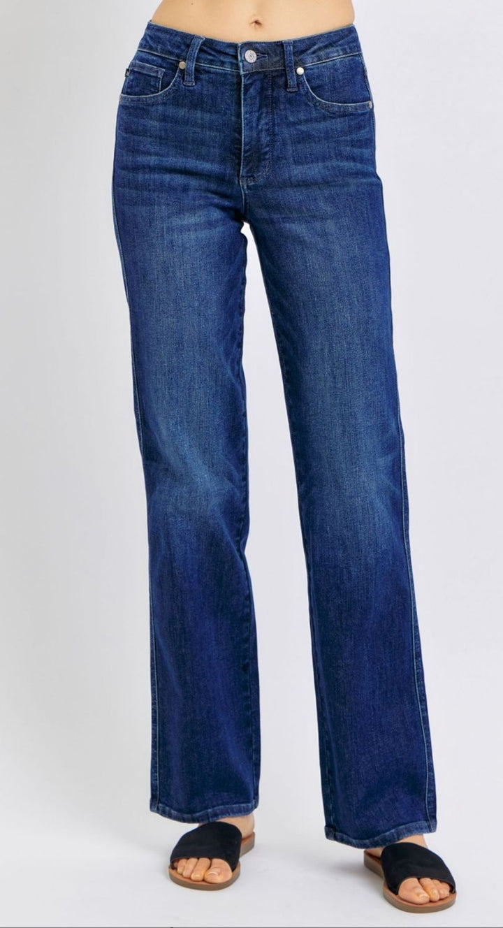 Judy Blue First Date MR Tummy Control Straight, CURVY