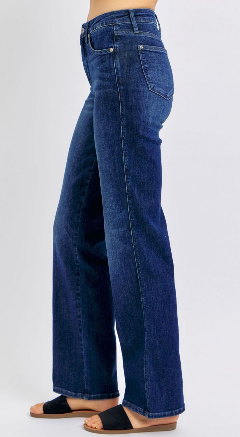 Judy Blue First Date MR Tummy Control Straight, CURVY
